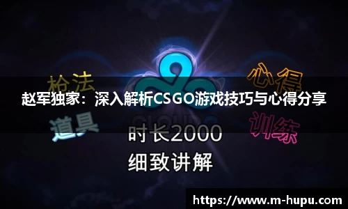 赵军独家：深入解析CSGO游戏技巧与心得分享
